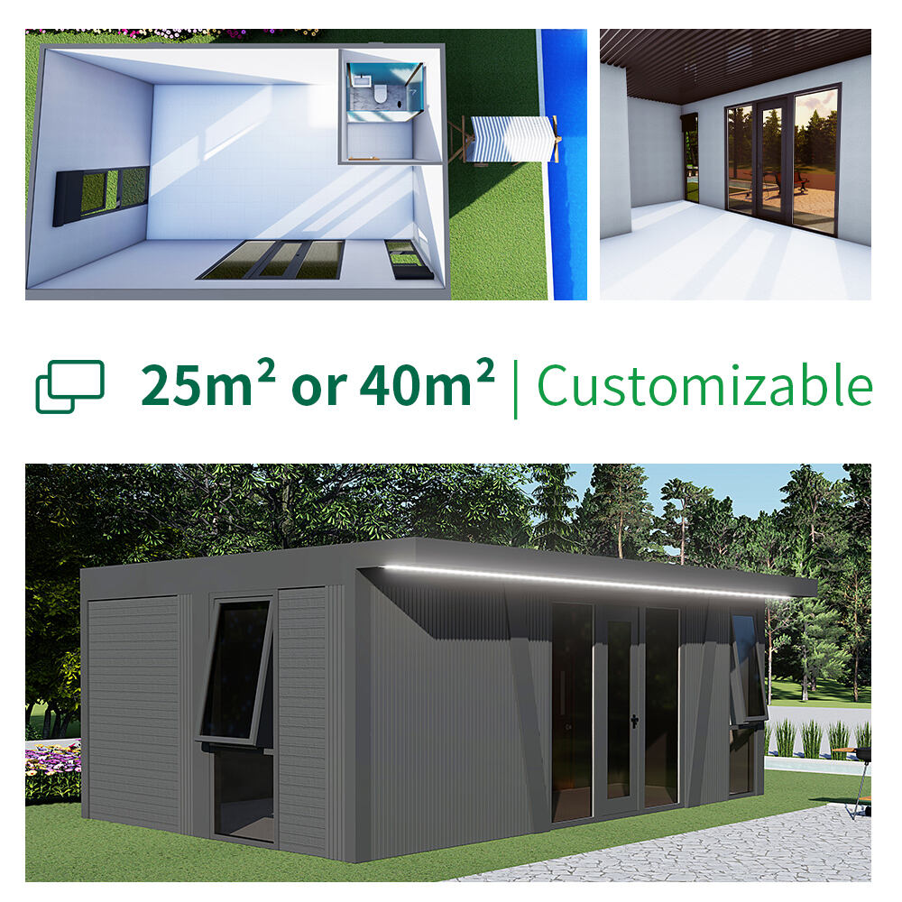 Plokščiai supakuotas konteinerinis namas | Laikina poilsio zona Gruzijoje