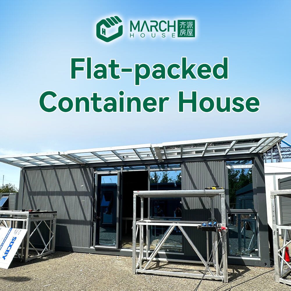 Plokščiai supakuotas konteinerinis namas | Laikina poilsio zona Gruzijoje