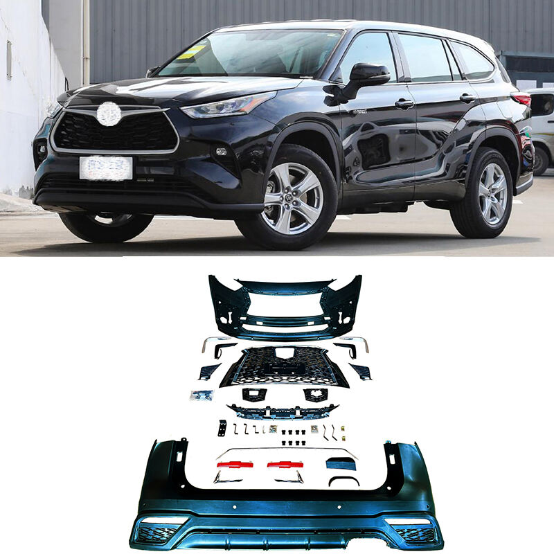 Bumper Cúil Tosaigh DODD Car Bodykits le haghaidh sonraí Toyota Highlander 2022