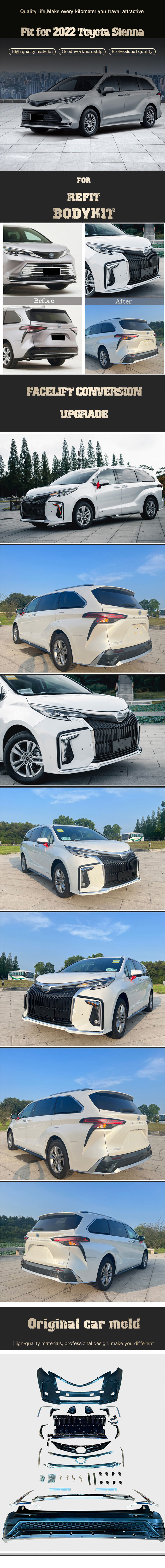 DODD Car Body Kit Bumper Grille for Toyota Sienna manufacture