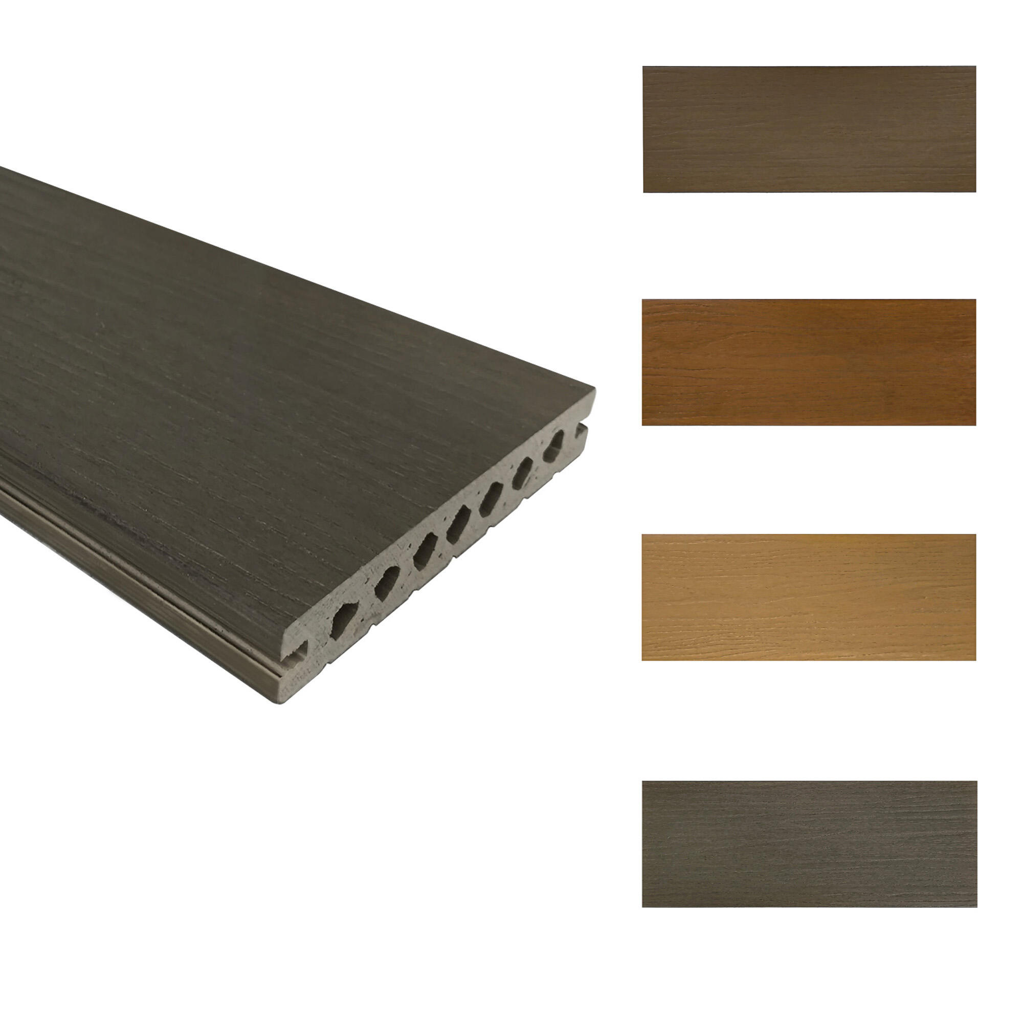 Backyard Anti Slip Garden Anti-aging Laminate 140*25mm PVC Foam Decking