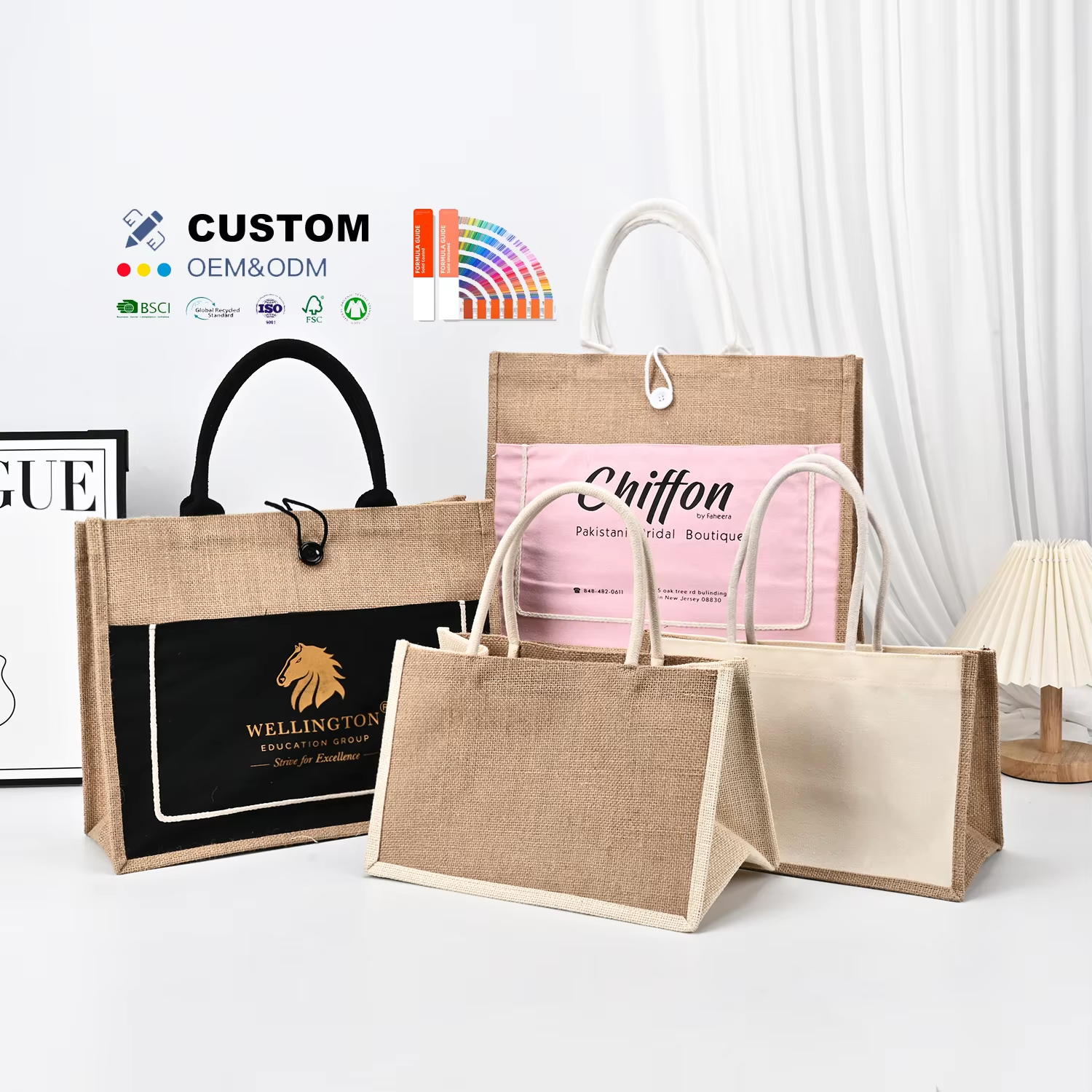 كيفية اختيار أكياس الجوت الصديقة للبيئة للعلامة التجارية في البيع بالتجزئة