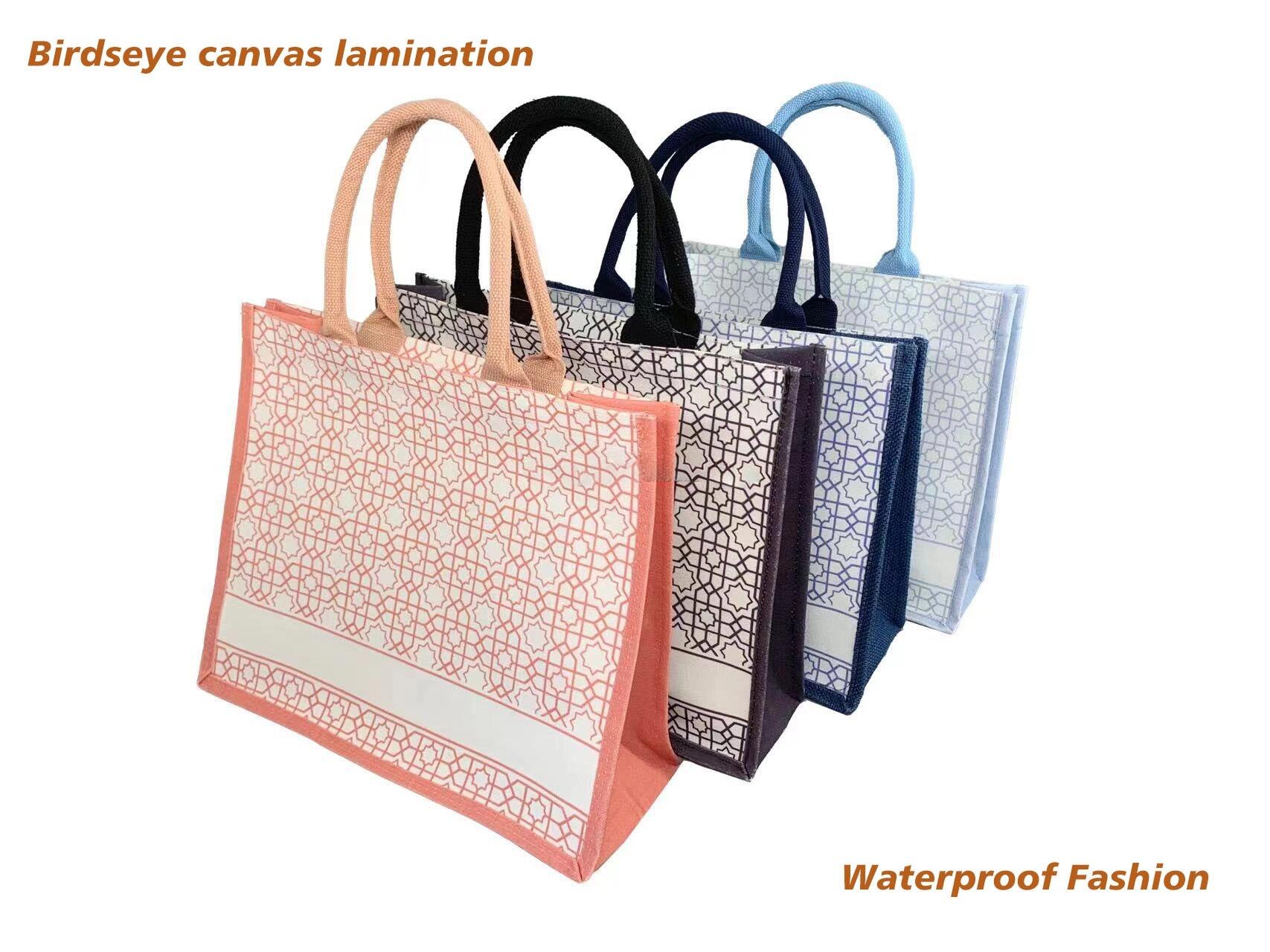 Factory Reusable Wholesale Accompaniment Bags Vintage Floral Concealed Buckle Gift Custom Canvas Tote Bags details