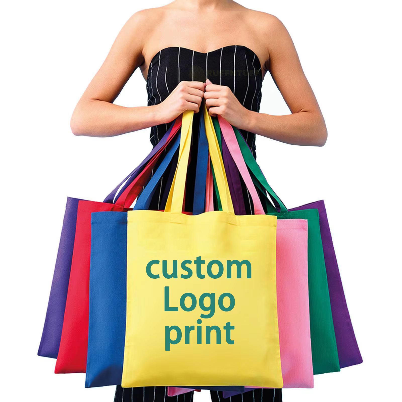 Hot Sale Custom Logo Printed Recyclable Canvas Cotton Shopping Tote Bag Eco-friendly Reusable with Unique Style
