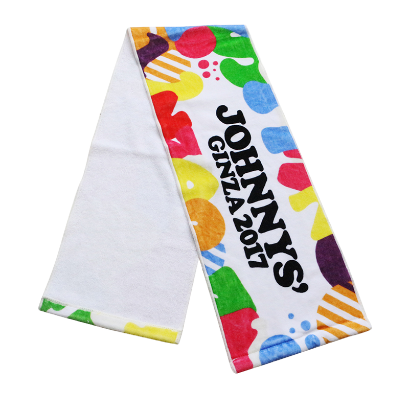 Personalized custom 100% cotton digital printed gym sports towel