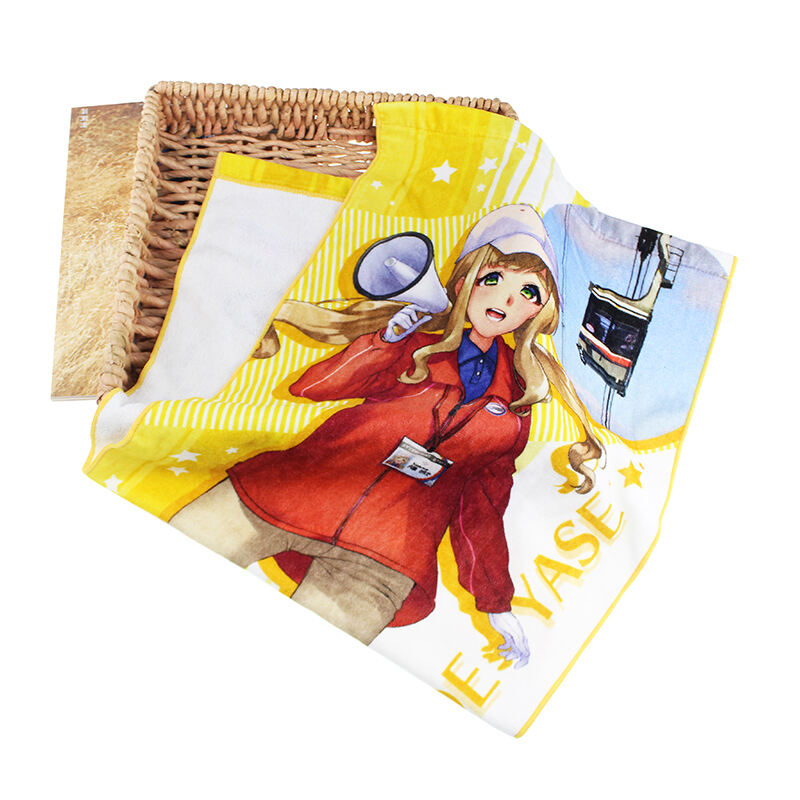 custom cotton personalized printed cartoon face towels