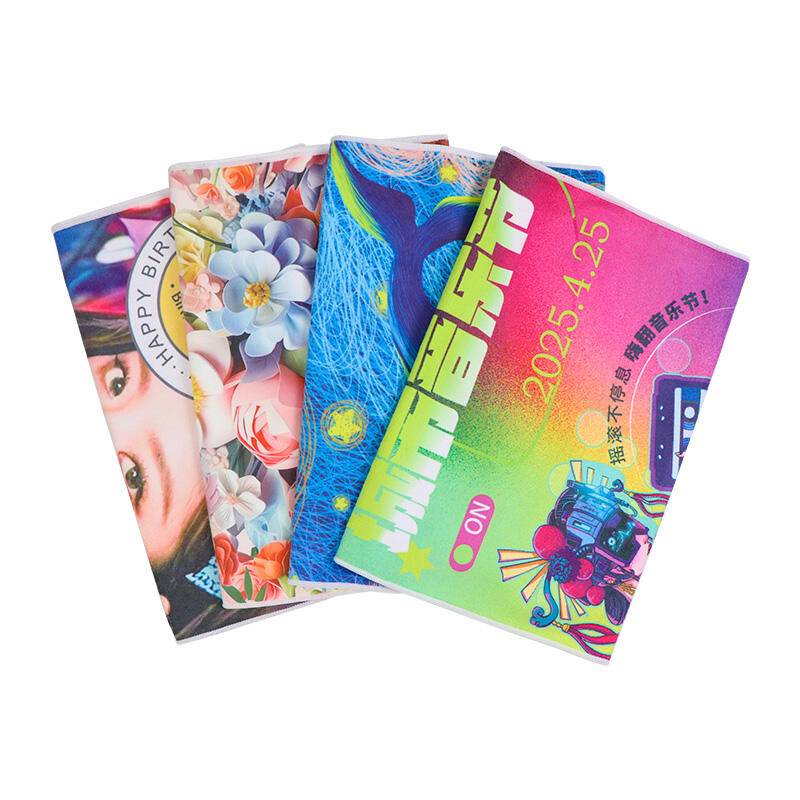 Custom polyester sublimation printed quick dry face towel