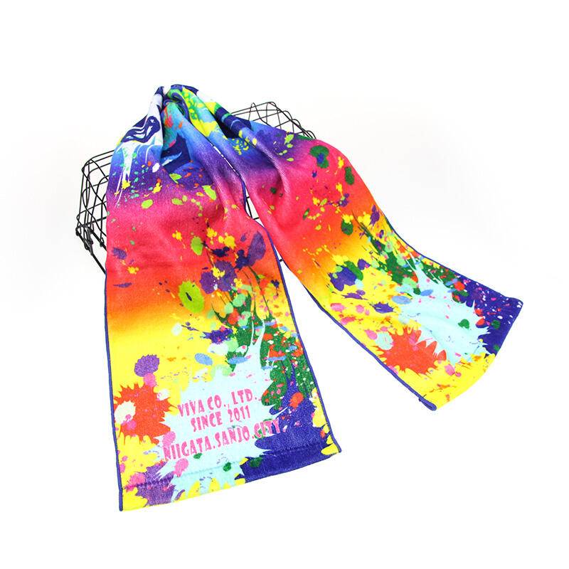 personalization custom colorful printed gym towel