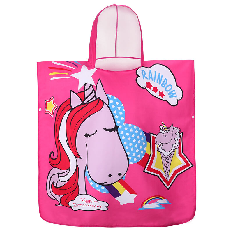Kids sublimation printed cape beach towel
