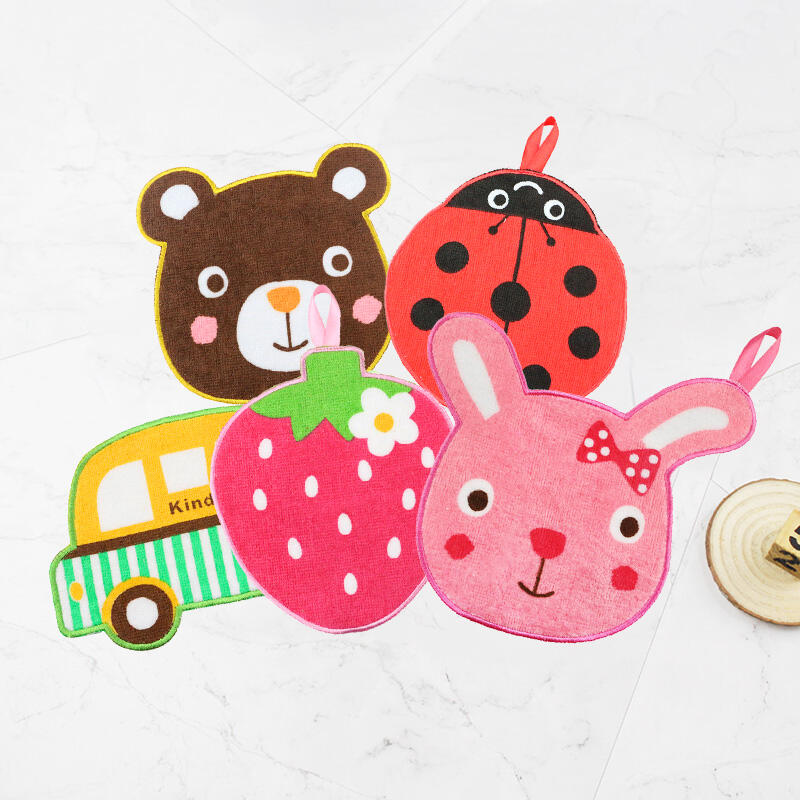 custom personalized irregular cotton small hand towel