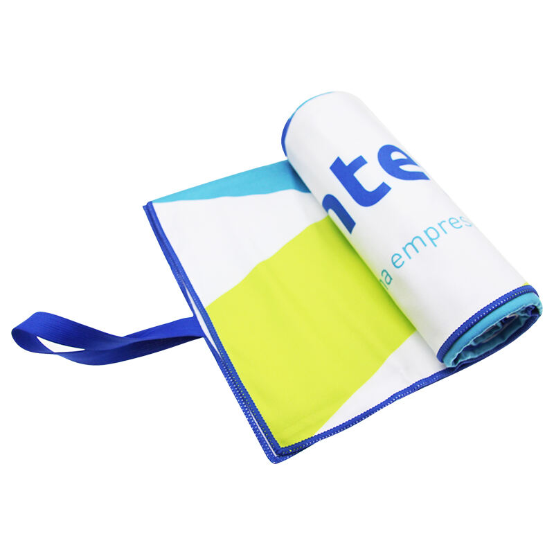 Custom oversized microfiber OEM logo printed beach towel