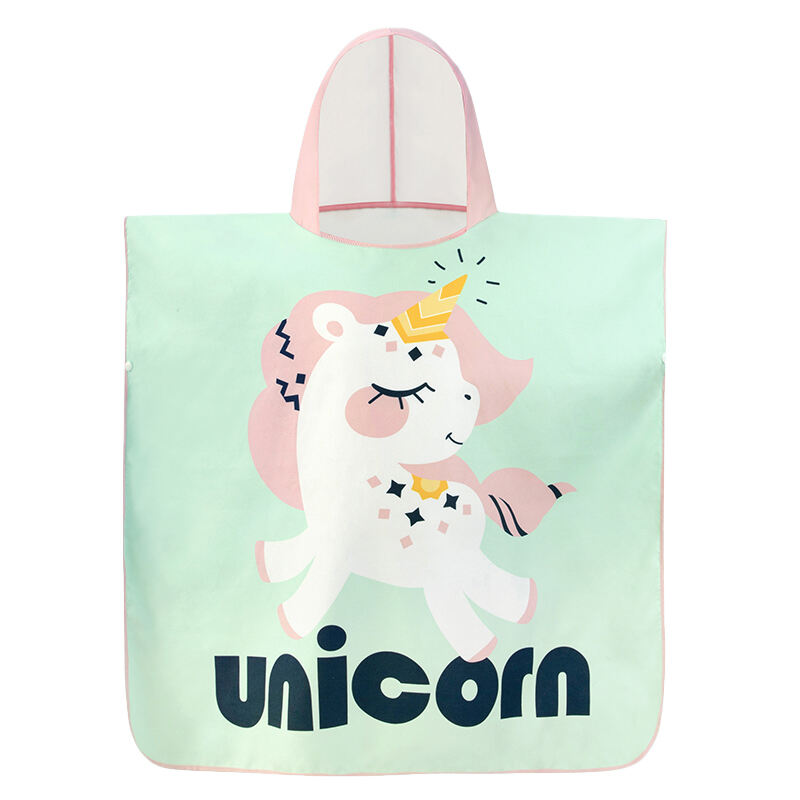 Custom printed kids hooded beach towel