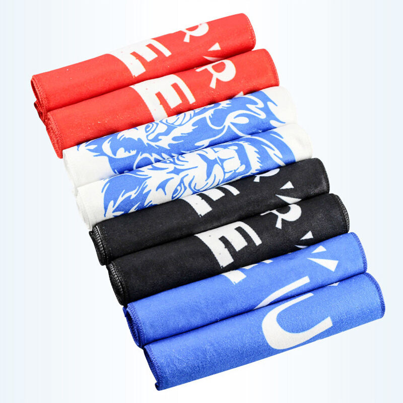 Manufacturer custom size microfiber printed gym sport towel