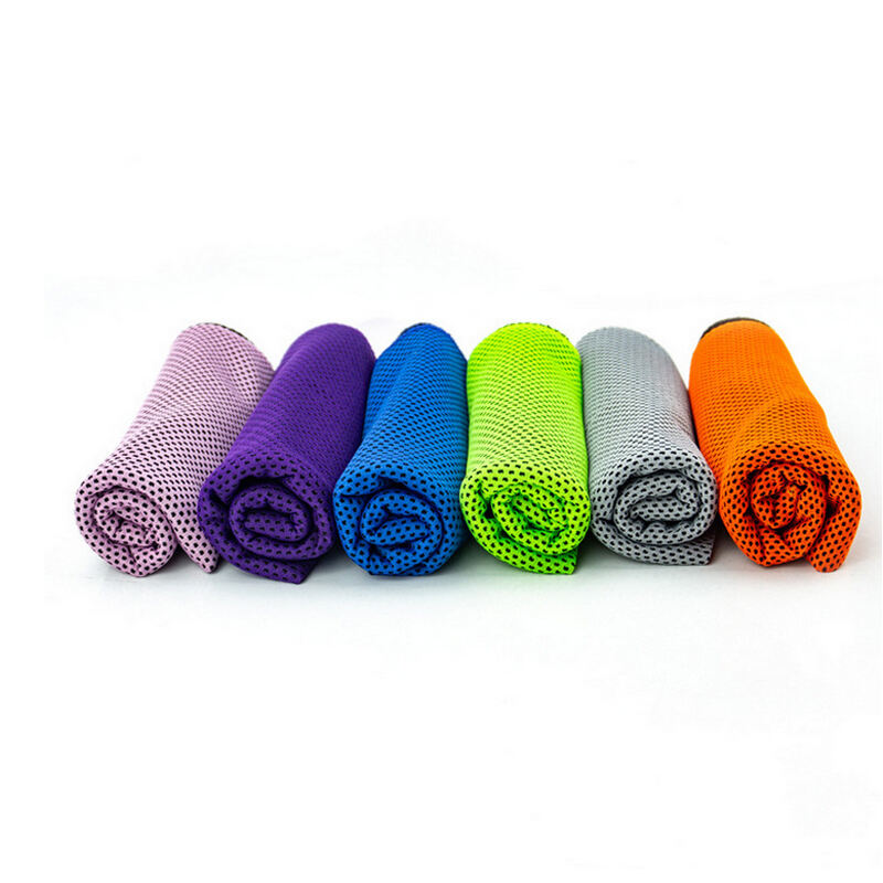Polyester solid color cooling towel