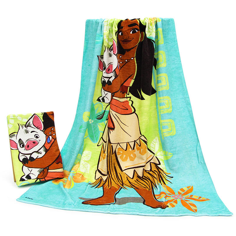 personalized cartoon large pure cotton beach towel printed