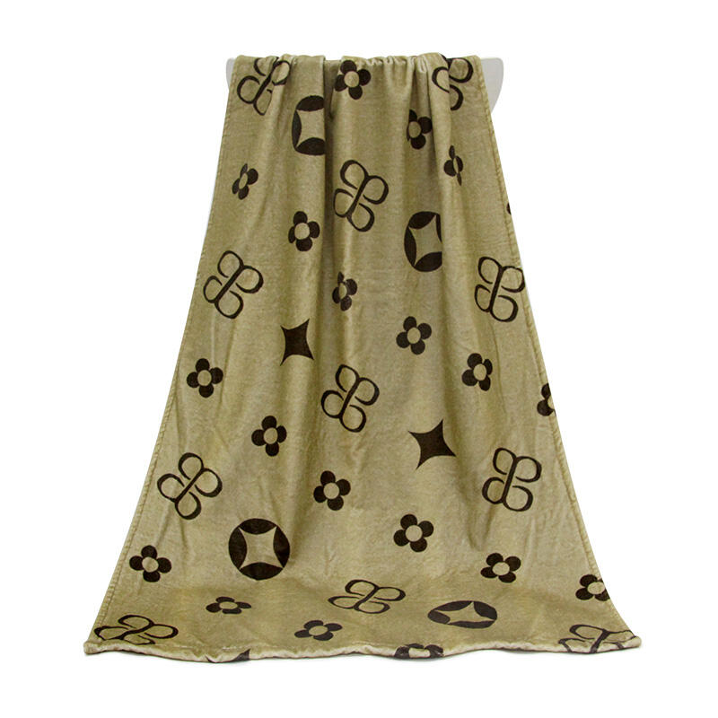 OEM custom cotton printed bath towel with logo