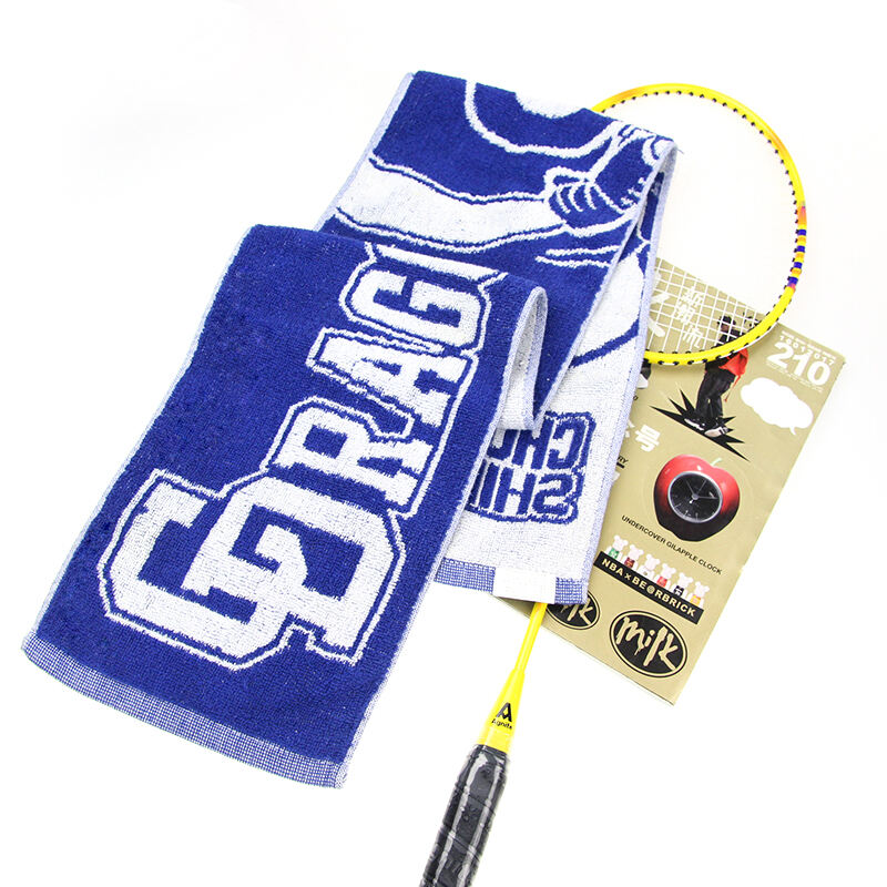 Personalized 100% Cotton terry sports towels jacquard logo 