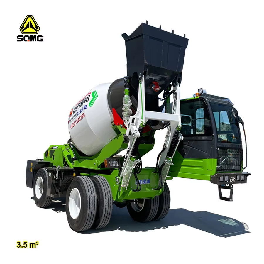 Descoperiți inovația SQMG - Camion betonieră cu încărcare automată