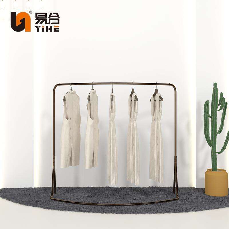 Custom Rose Gold Metal Clothing Display Rack - YIHE YH-WG-06