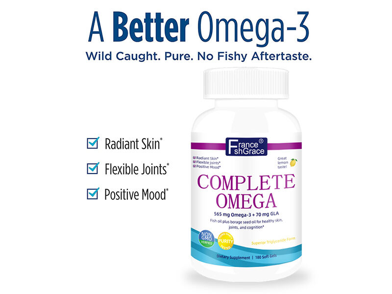 Omega 3 Fish Oil – 120 Soft Gels – 4,080mg High EPA 1200mg DHA 900mg Lemon Flavor Burpless Softgels