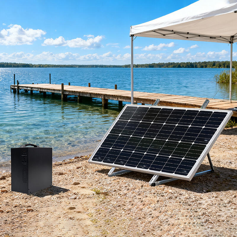 400W ソーラーパネル + 1kWh 携帯用エネルギー貯蔵バッテリー：屋外