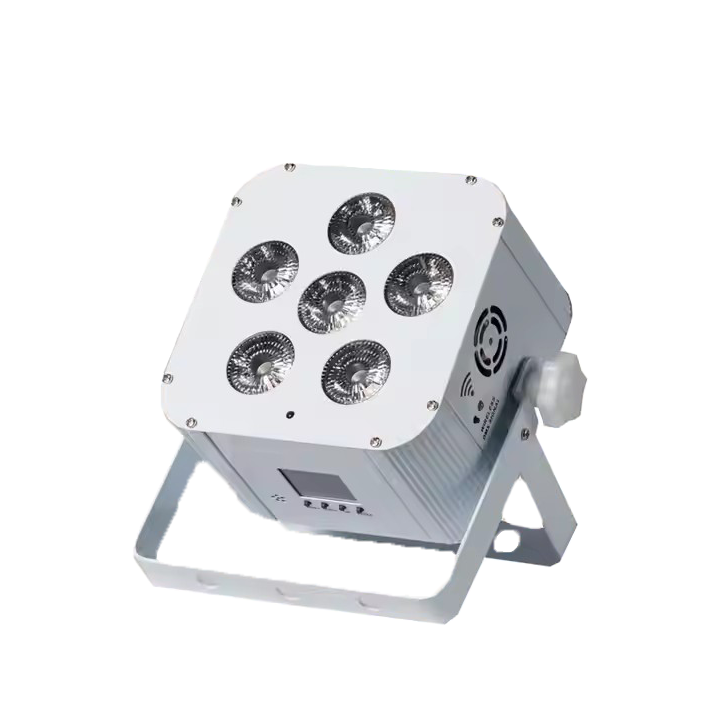 AOPU 6In1 Yüksek Parlaklık 6x18W Kablosuz LED Par Işık LED Batarya Par Işık WIFI Kontrol Desteğiyle Salon Düğünleri İçin