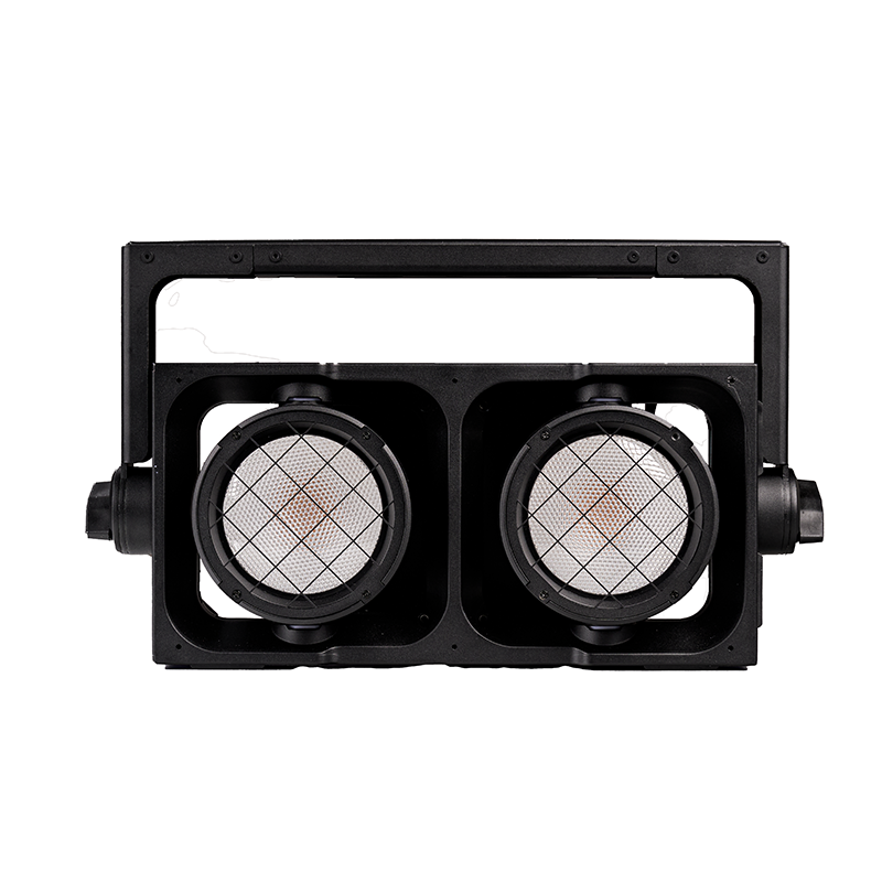 AOPU IP65 COB 300W*2 Blinder Light High Brightness RGBA WW Splicing LED Audience Light for Bar Party Wedding Stage Music Show