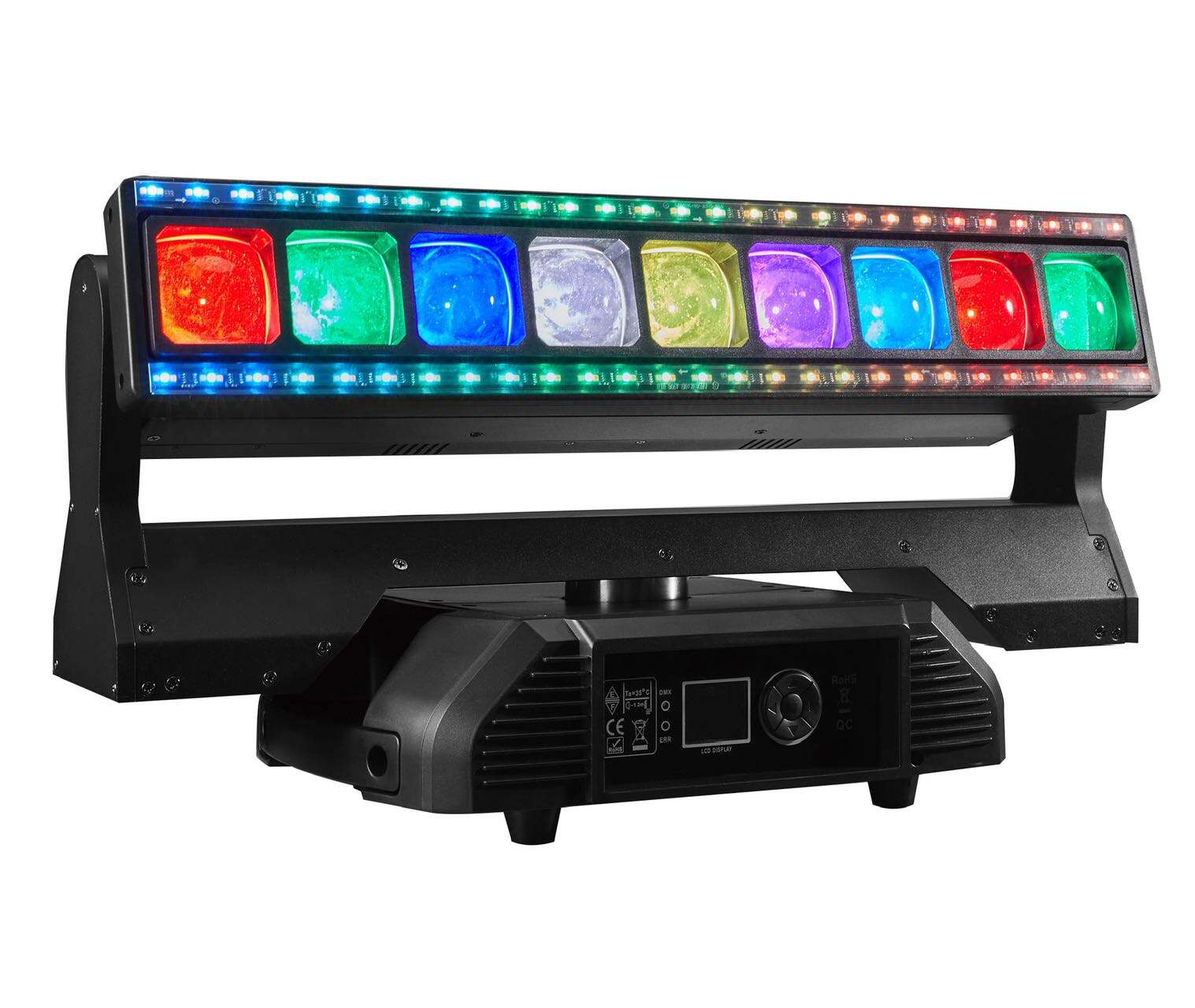 AOPU RGBW 9x40W LED Strobe Light Stage Lights Moving Head Zoom Wash Light With An Infinite Color Mixing System