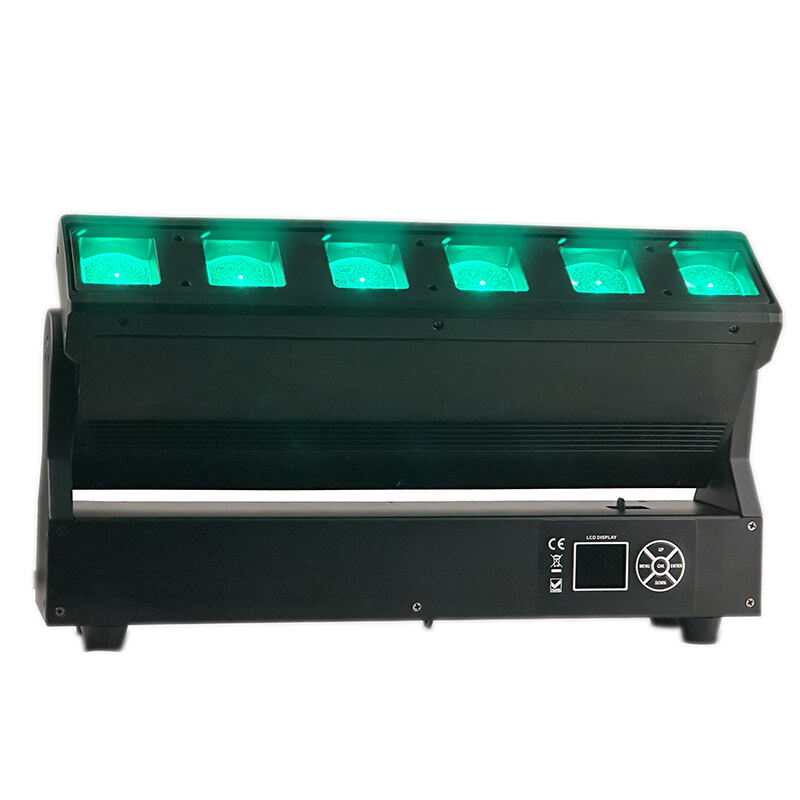 AOPU 6x40W RGBW 4en1 LED Wash Beam Projecteur Mobile 400W avec Fonction Zoom