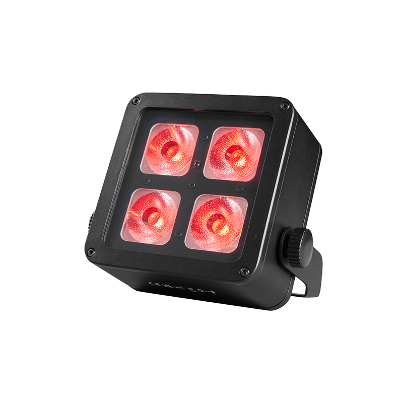 AOPU 4個セット 12W 6in1 アップライト バッテリー式ワイヤレスPARライト 防水IP65対応 PAR LEDバッテリーライト（屋外ステージ用）