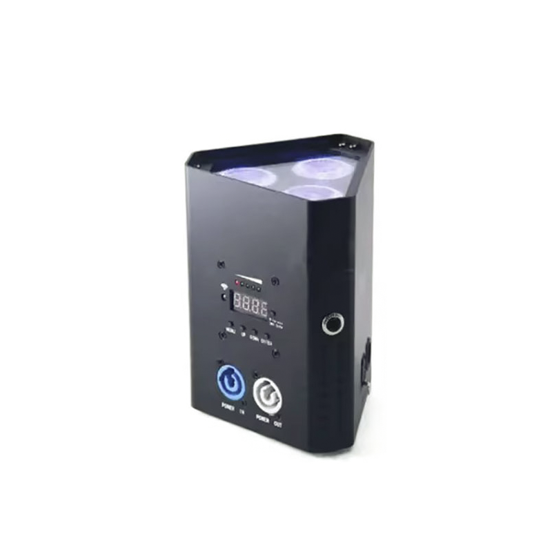 AOPU Projecteurs sur batterie sans fil Par Light RGBWA+UV 3*18W Commande DMX/IR/APP Projecteur Par sur batterie Lumières alimentées par batterie pour piste de danse