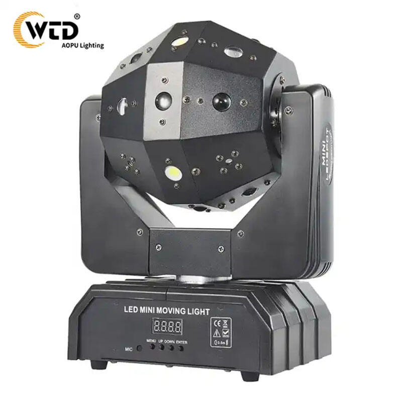 Professional DJ Equipment 3W*16PCS 3 in 1 Beam RGBW LED Disco Laser Stage Lights Moving Head Strobe Light Party Light Laser
