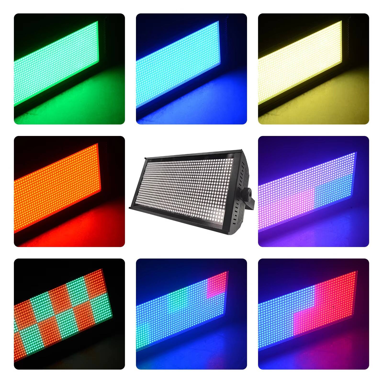 1000W Atomic LED Strobe Light for DJ Disco Party Wedding RGB Full Color DMX Control Beam From Laser Source