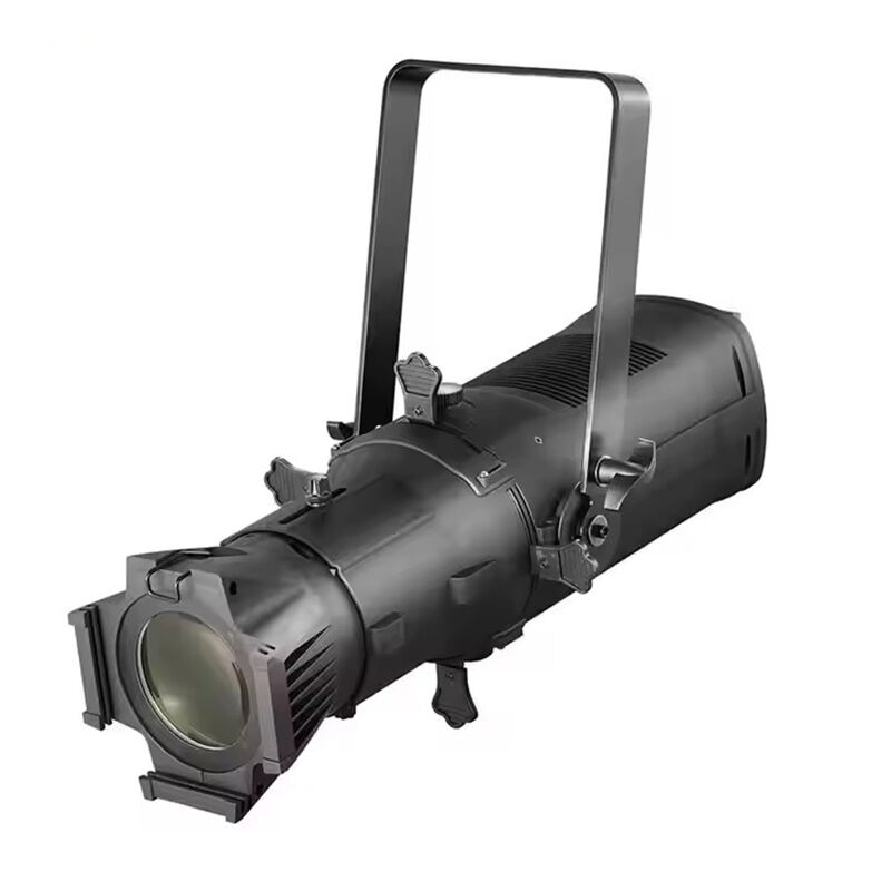 foco LED de perfil RGBW de 150 W con control DMX, luz LED COB de blanco frío (CW) o blanco cálido (WW), para teatro, estudio y hotel; carcasa de lámpara de aluminio