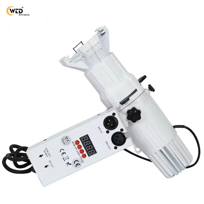 projecteur LED ellipsoïdal miniature Leko à profil DMX de 20 W, blanc chaud / blanc froid, pour studio télévisé et théâtre
