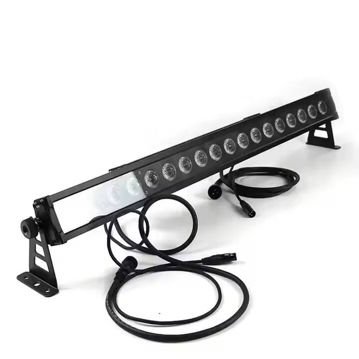 China Waterproof Outdoor IP68 DMX RGB Point Control 5in1 18pcs 12W Led Wall Washer Light