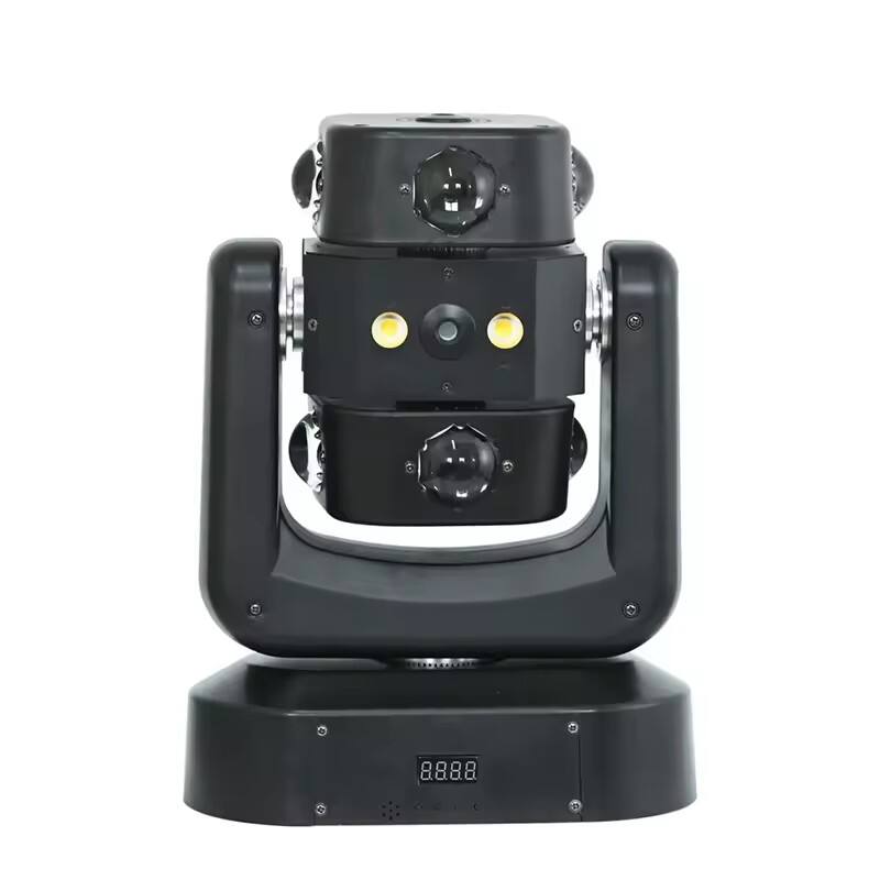 Dual Beam Night Club Moving Head Laser Strobe LED Light Strobe Laser LED Moving Head Light for Stage Event KTV Bar Parties