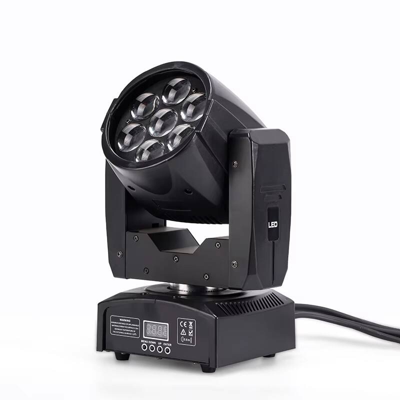 AOPU 7 bucăți*20w Lumină de Scenă cu Fascicol, LED DMX512, Cap Mobil pentru Petrecere DJ, Disco, Spectacol de Scenă
