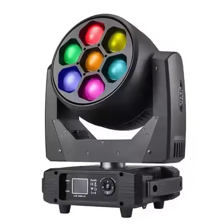 AOPU 7x40W 4In1 Bee Eye LED Mini Moving Head Light With CTO Wash Zoom RGBW Beam Stage Light