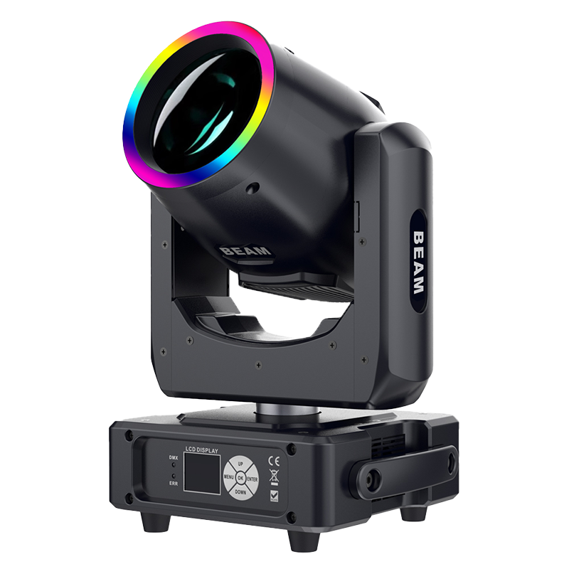 AOPU New Sharpy Stage Party Light Beam 7r 230 Beam Moving Head Light With RGB Circle for Wedding Dj Disco Club
