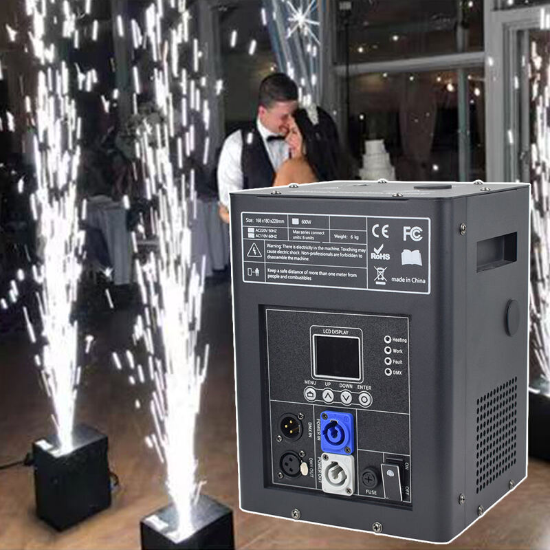 AOPU 4 قطع 750 واط معدات تأثيرات مسرحية عالية الجودة مع هيكل طيران للزفاف والنادي، علبة معدات تأثيرات خاصة