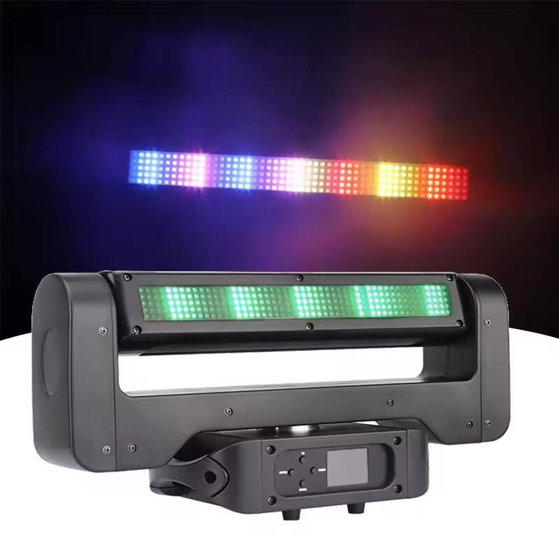 500*0.2W LED Strobe Light and RGBW 5 Eye 4In1 LED Beam Lights DJ Beams Moving Head Staeg Light for Disco Bar