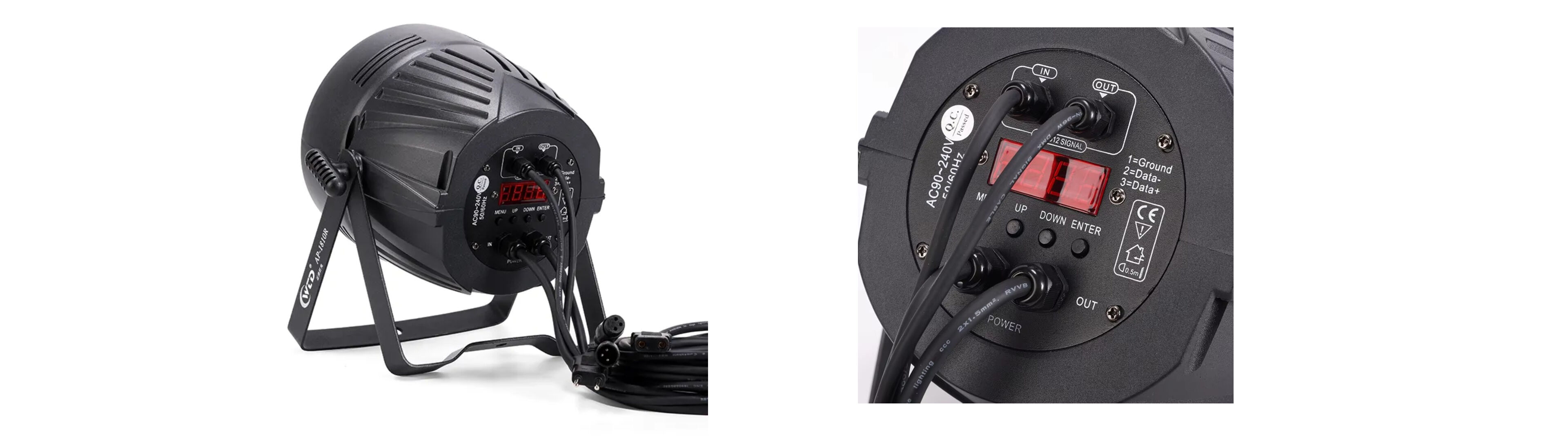 18pcs18w led par can light with variable rgbwuv 6in1 for theme park dj bar stage-4