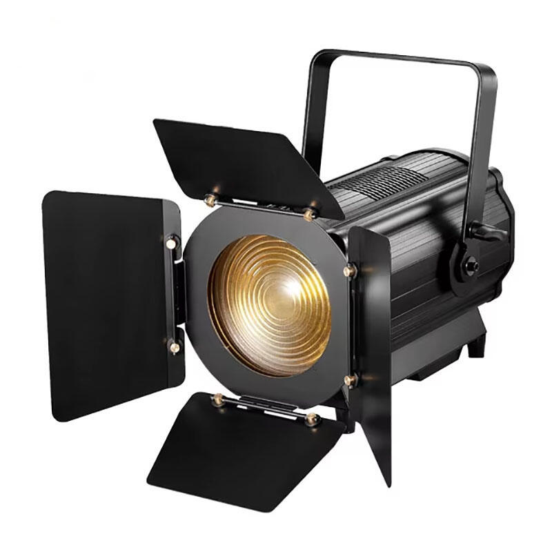 Projecteur Fresnel personnalisable AOPU, 200 W / 150 W, éclairage studio, projecteur Fresnel pour télévision, projecteurs de scène et de discothèque avec effet de zoom