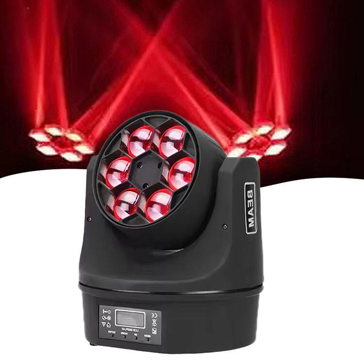 AOPU 6*18w RGBW LED Mini Bee Eye Moving Head Beam Light 100W Mini Moving Head Light for KTV