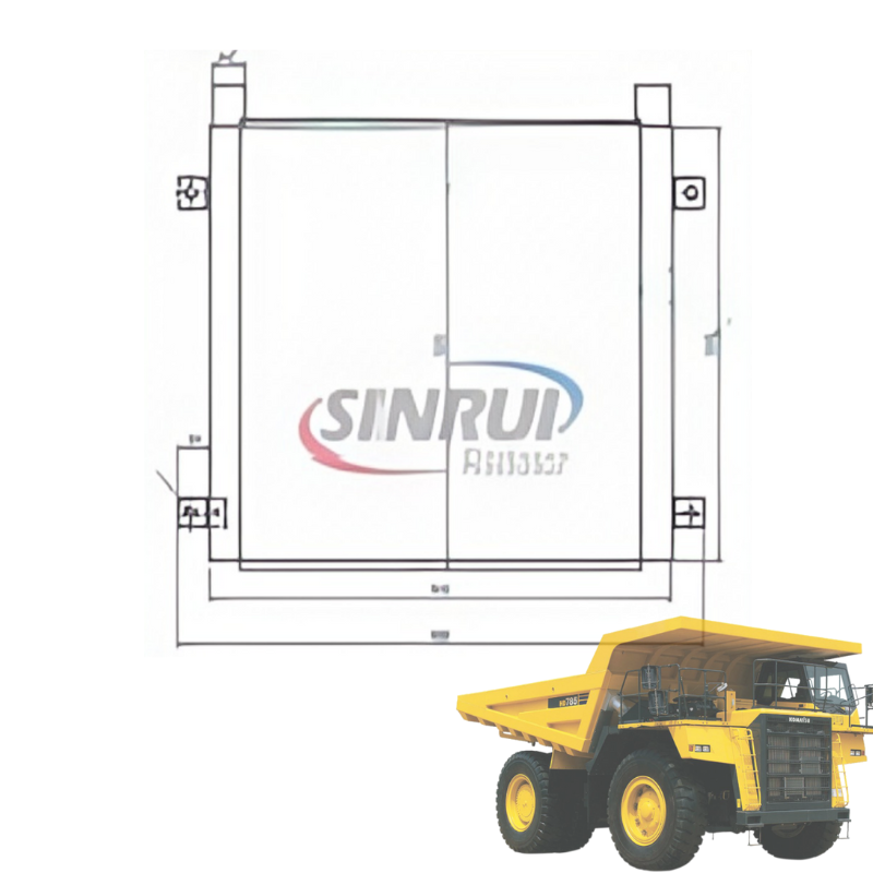 Mining Aluminum Hydraulic Oil Cooler 561-03-81280 Suit For Komatsu HD 785-7