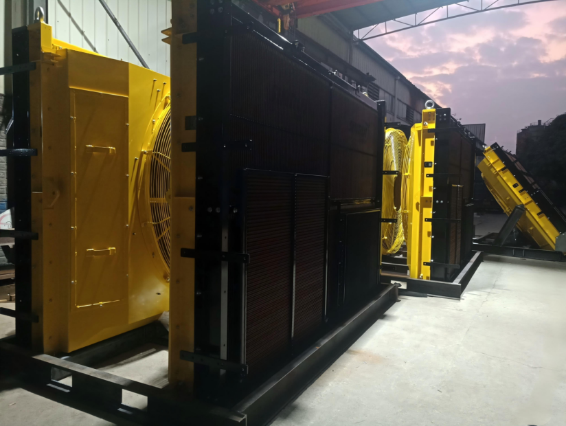 Heavy-duty copper radiator for mining truck