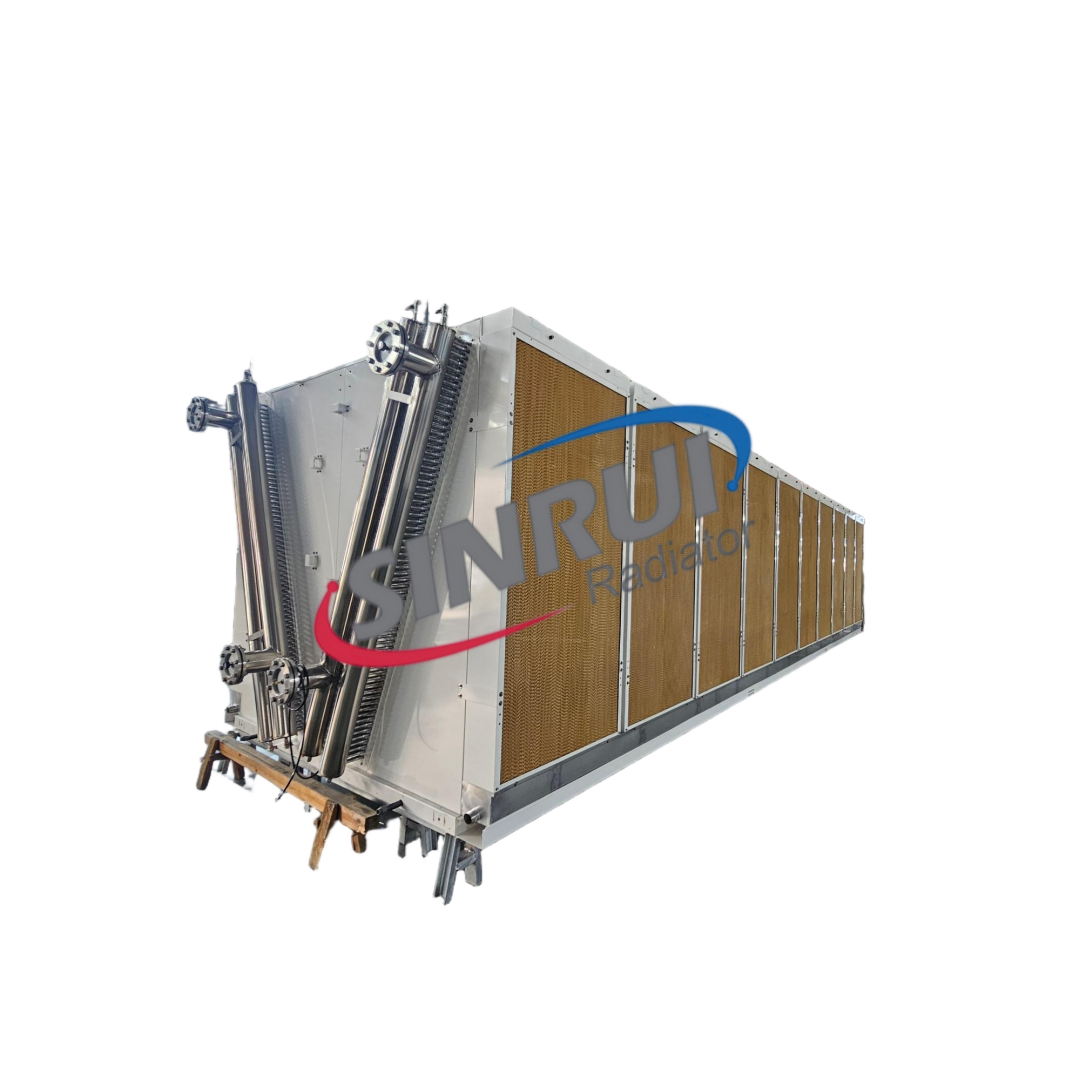 Enfriador seco con sistema de rociado adiabático para dispositivos de minería criptográfica