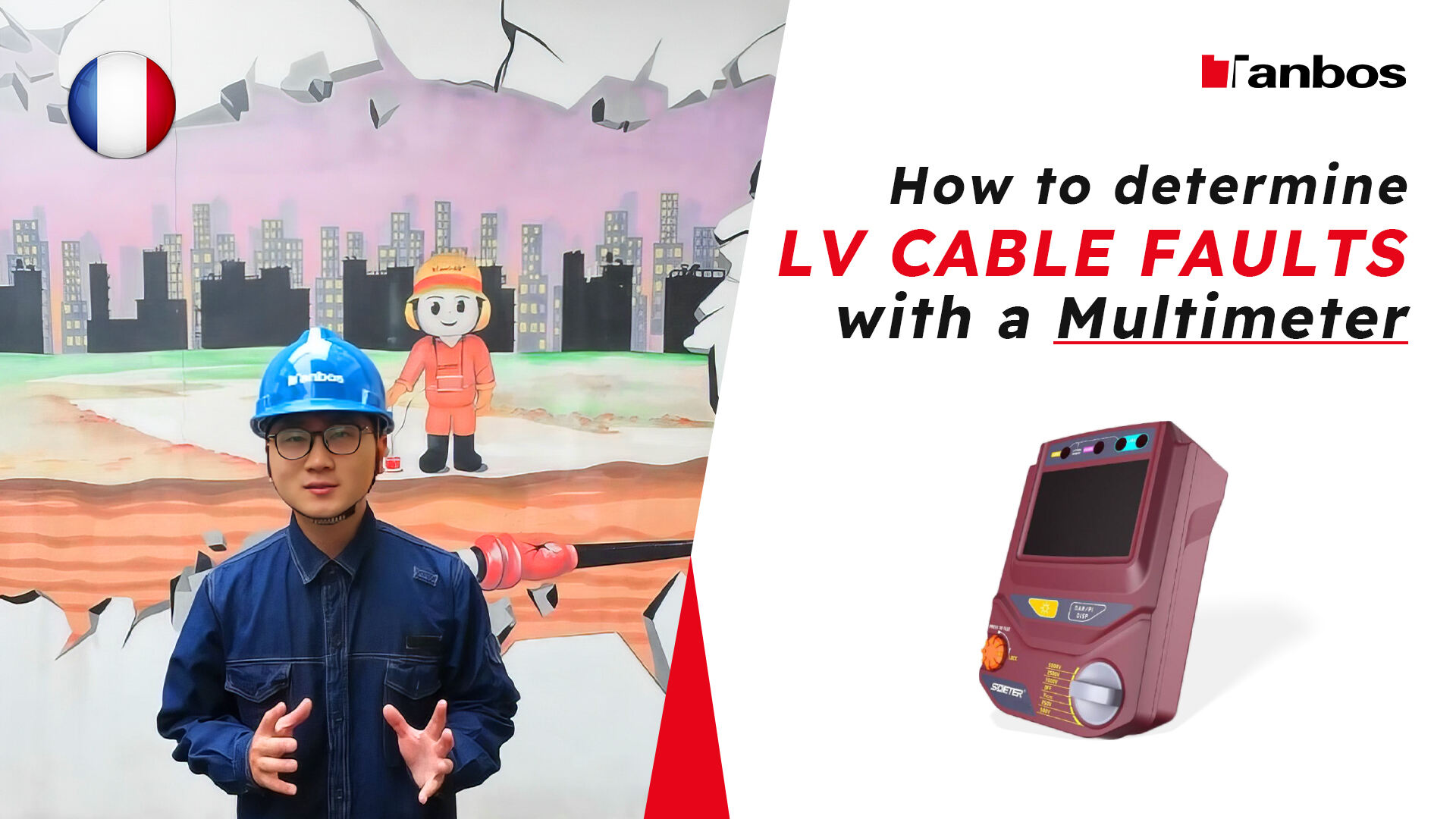 Cara menentukan kerusakan kabel LV dengan multimeter (Prancis)