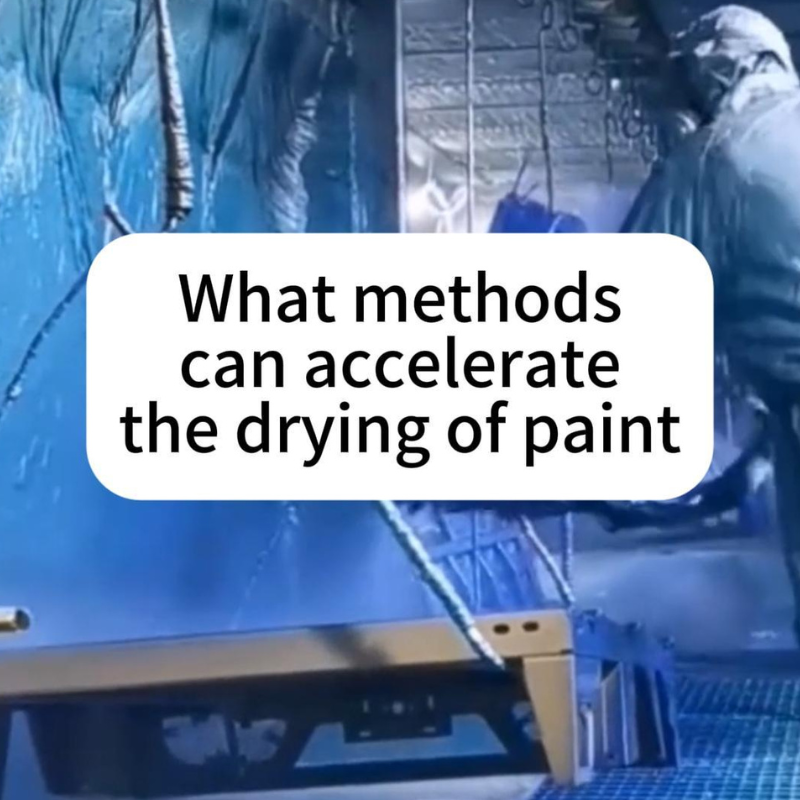 What methods can accelerate the drying of paint.